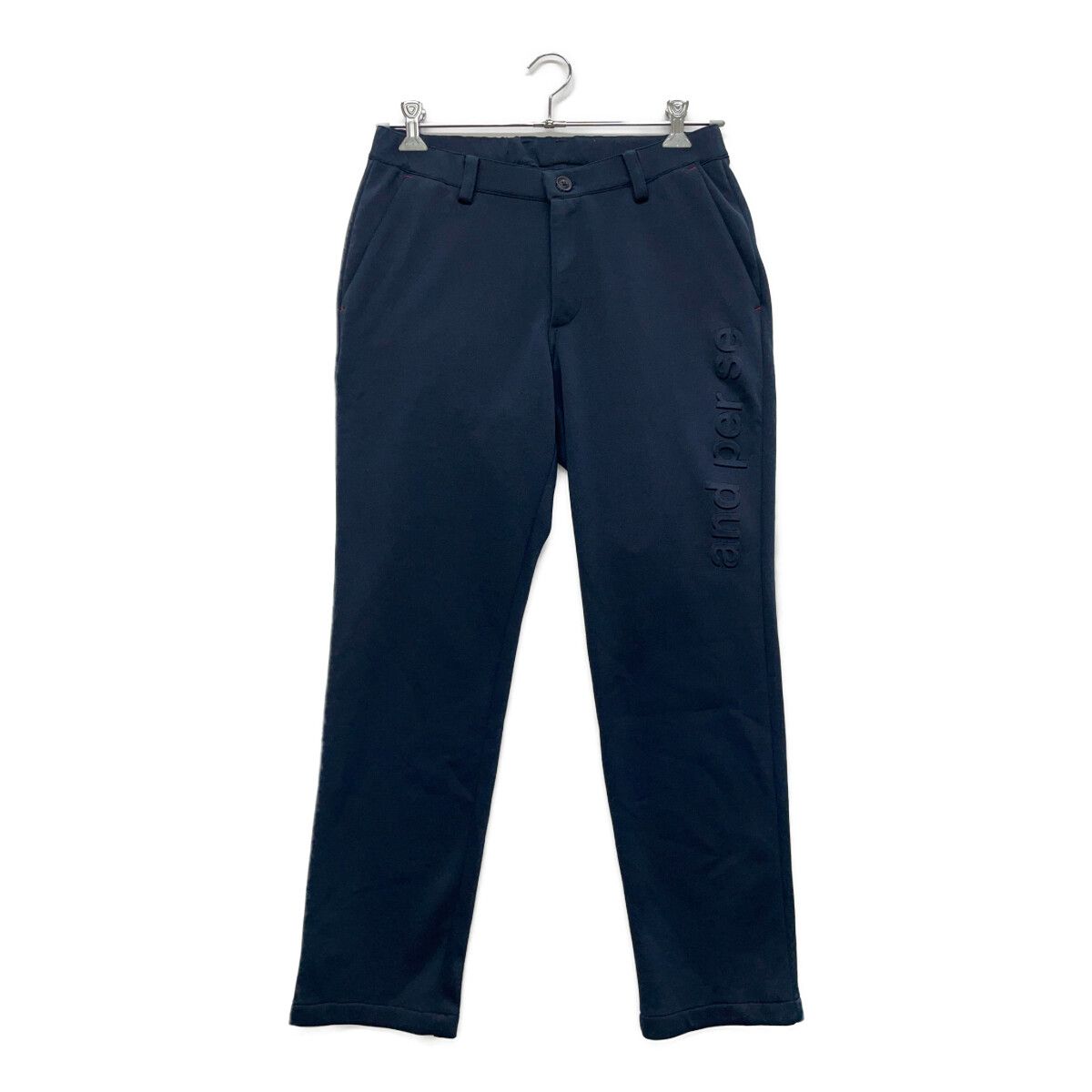 coco 中古 アンパスィ and per se メンズ パンツ L 濃紺 ネイビー ロングパンツ シンプル 中古 メンズ アンパスィ and per se パンツ L 濃紺 ネイビー