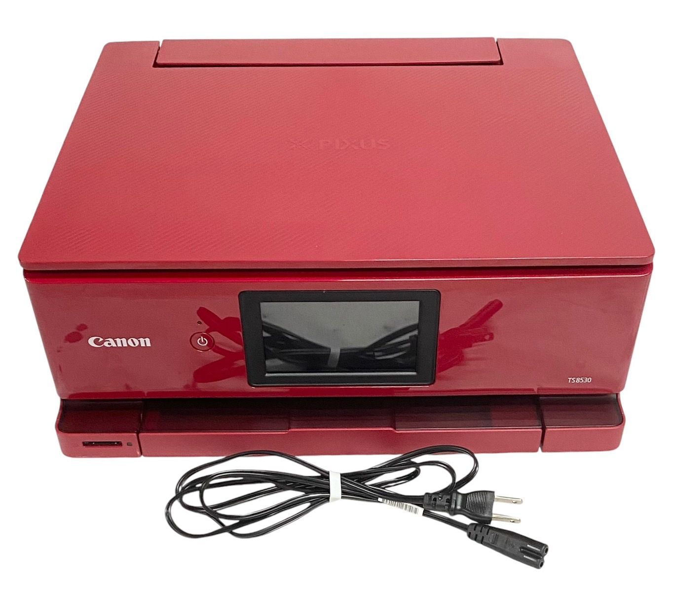 中古）Canon プリンター A4インクジェット複合機 PIXUS TS8530 レッド