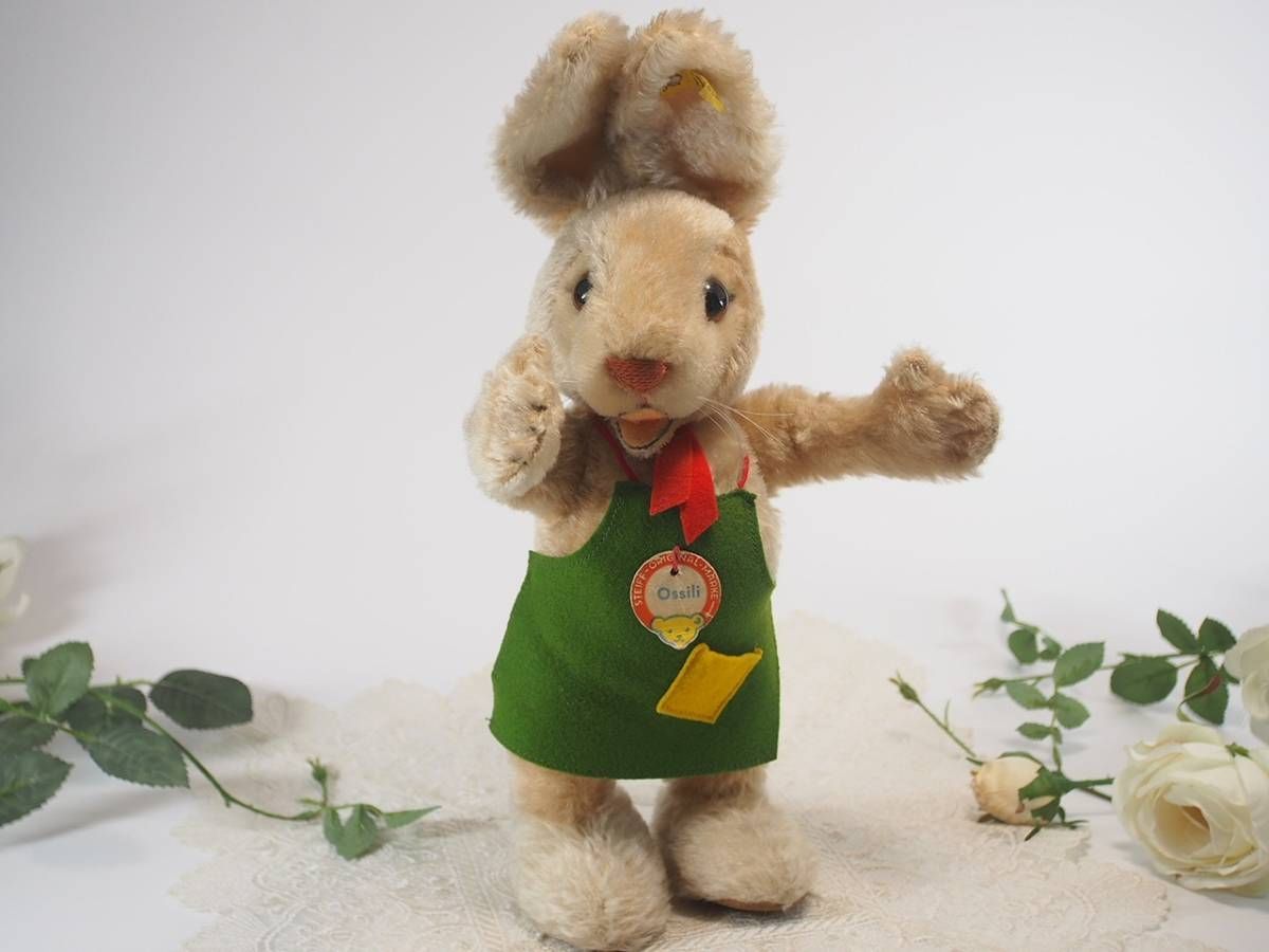 シュタイフ☆Ossili Rabbit 30cm オールID完品☆STEIFF - アンティーク