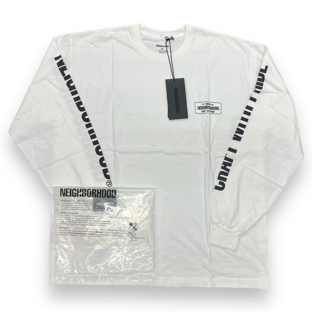 新品 NEIGHBORHOOD 23SS NH . TEE LS-1 231PCNH-LT01 袖プリント