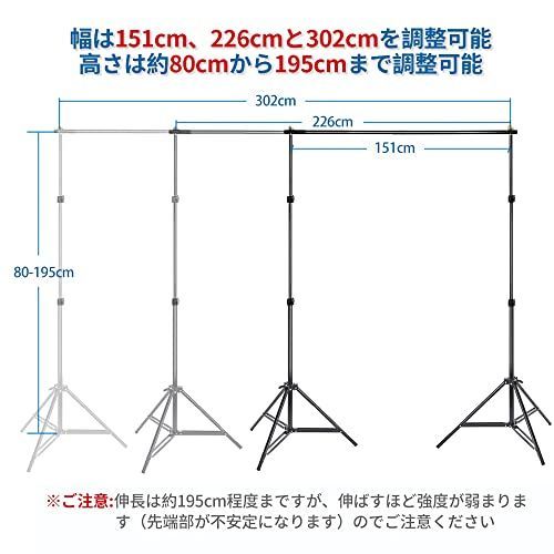 数量限定】200x300cm 布 黒 背景スタンド 白 緑 + サンドバッグ 二つ