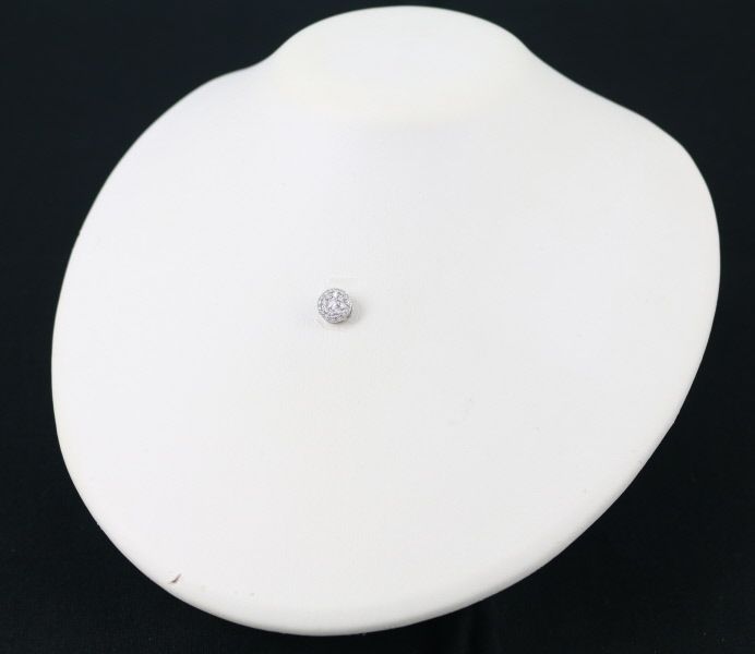 ダイヤ ダイヤモンド 0.14ct サークル ペンダントトップ K18WG GENJ