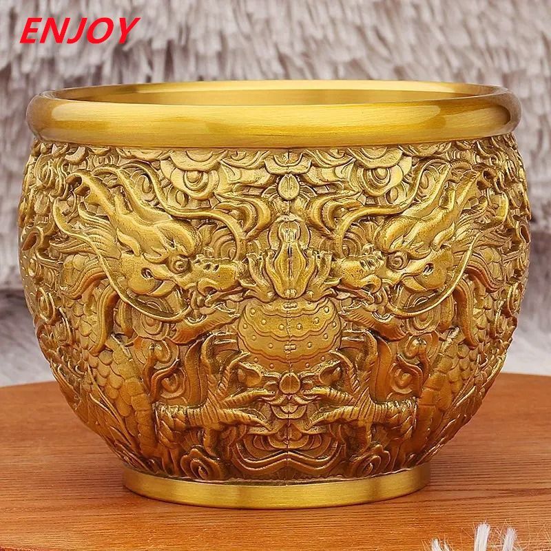 置物 風水 皇帝龍 五本爪 ーVer2ー 龍 竜 真鍮 ブロンズゴールド 龍の