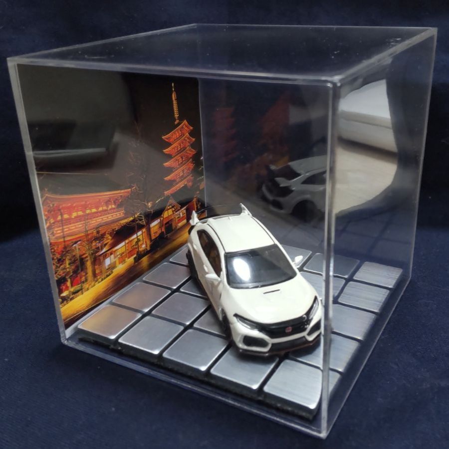 ミニカー 1/43 1/64 ガレージ ジオラマ ディスプレイケース