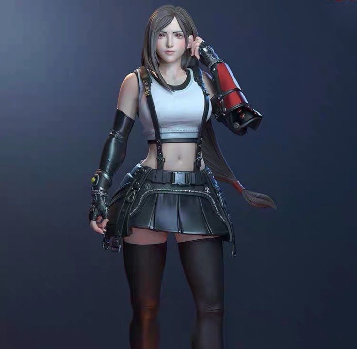 1/8 ガレージキット FF ティファ 未塗装 アクションフィギュア