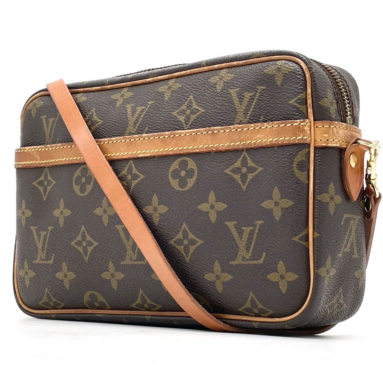 ✨良品✨ LOUISVUITTON ルイヴィトン カメラバッグ ショルダーバッグ モノグラム トロカデロ 23 ロゴ型押し ゴールド金具 総柄 刻印  PVCレザー 肩掛け 斜め掛け ユニセックス レディース メンズ ブラウン 茶色 - メルカリ