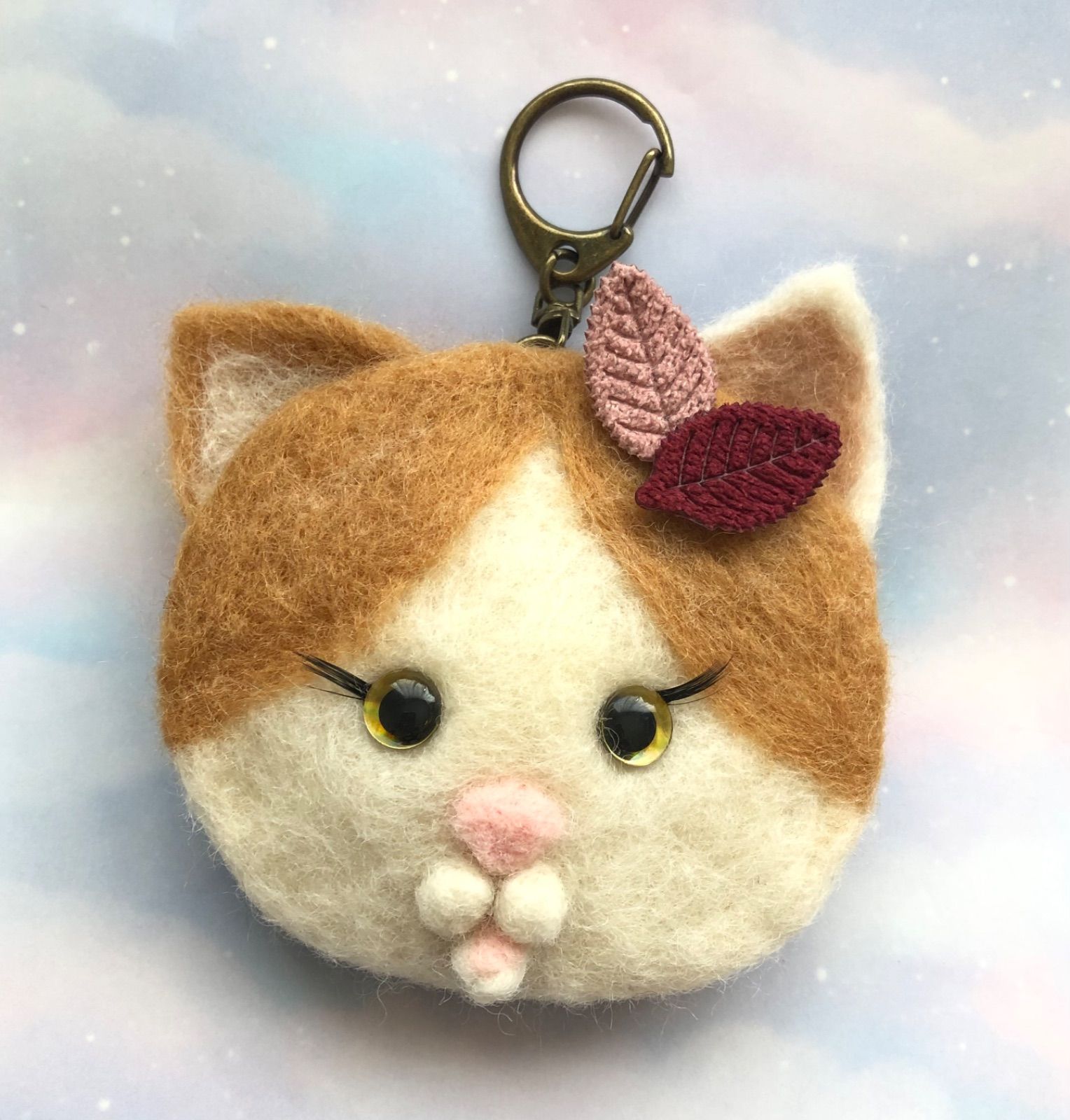 ฅ❤️ 猫 ねこ レジン いちご チャーム 花 バックチャーム