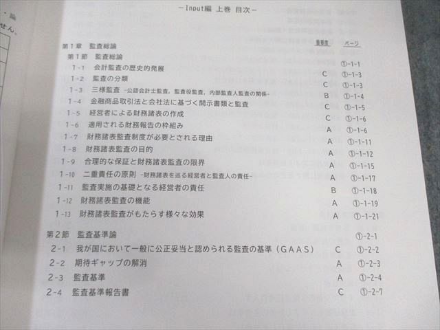 CPA会計学院 公認会計士講座 監査論 論文対策講義 松本レジュメ