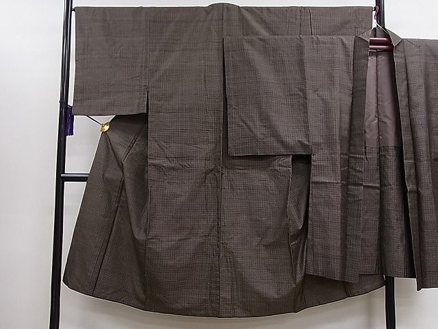 平和屋1男性　紬　アンサンブル　吉祥文　逸品　CAAC9811ze