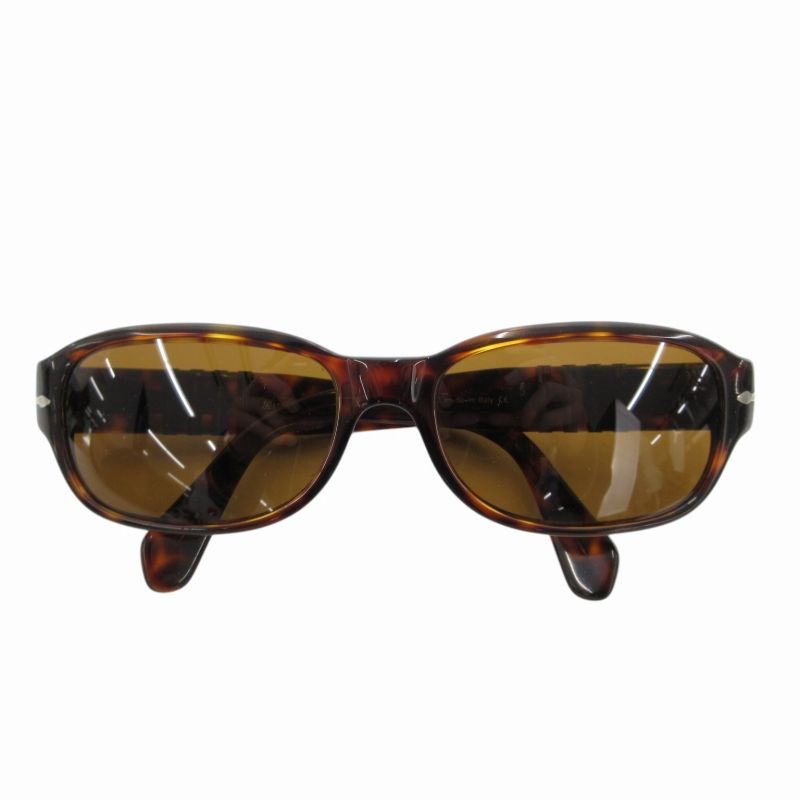 ペルソール Persol サングラス スクエア メフレクト べっ甲柄 24/33 茶 ブラウン /HO◆ 1223