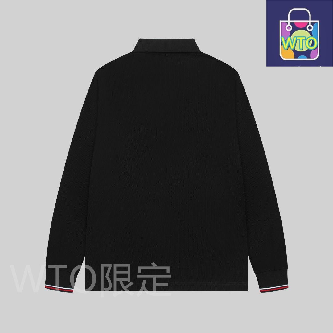 MONCLER ブラック メンズポロシャツ(XL) 値引き不可 あす着] モンクレール MONCLER ポロシャツ メンズ