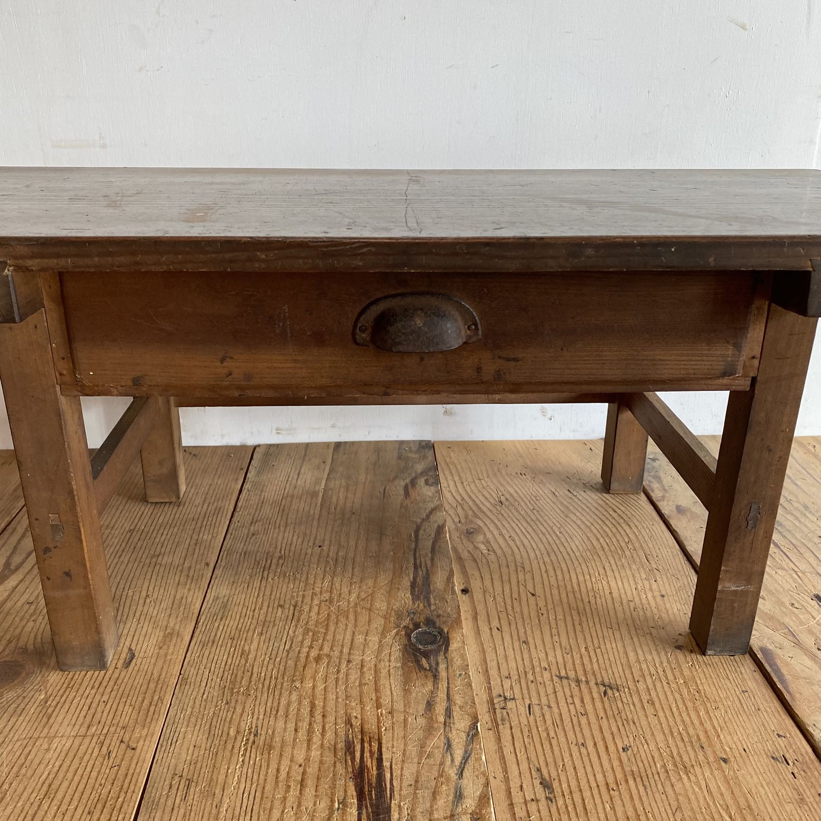 アンティーク ローテーブル 文机 展示台 レトロ 無垢材 y188 - メルカリ