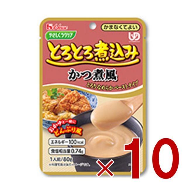 ハウス食品 やさしくラクケア とろとろ煮込み かつ煮風 80g ハウス