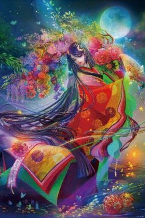 新品 ジグソーパズル 1000ピース 深泉万葉 かぐや姫 72x49cm 1000-058