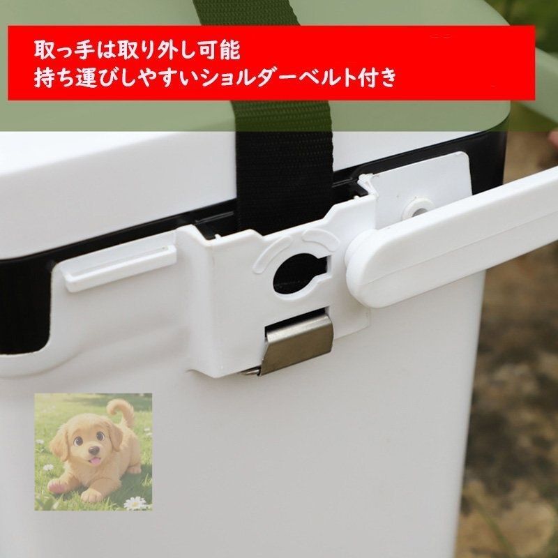 釣り用 小型クーラーボックス 容量13L 蓋両開き 座れる頑丈ボディ 釣り用 小型クーラーボックス 容量13L 蓋両開き 座れる頑丈ボディ