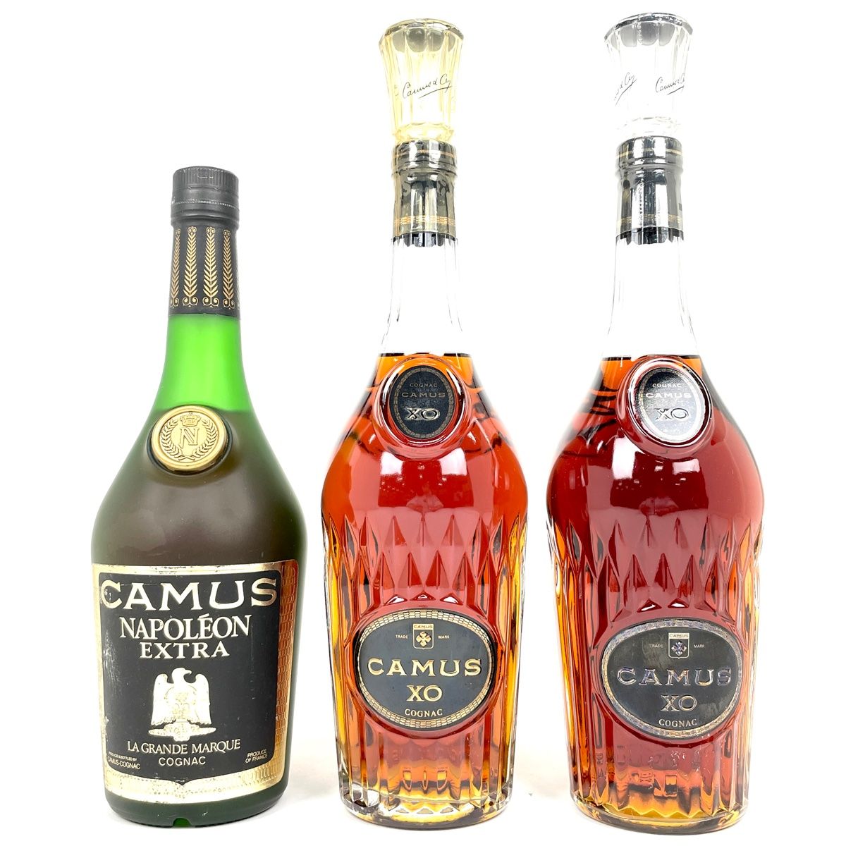 3本 カミュ CAMUS ナポレオン エクストラ ラ グランマルキ XO ロングネック 700ml ブランデー セット 古酒