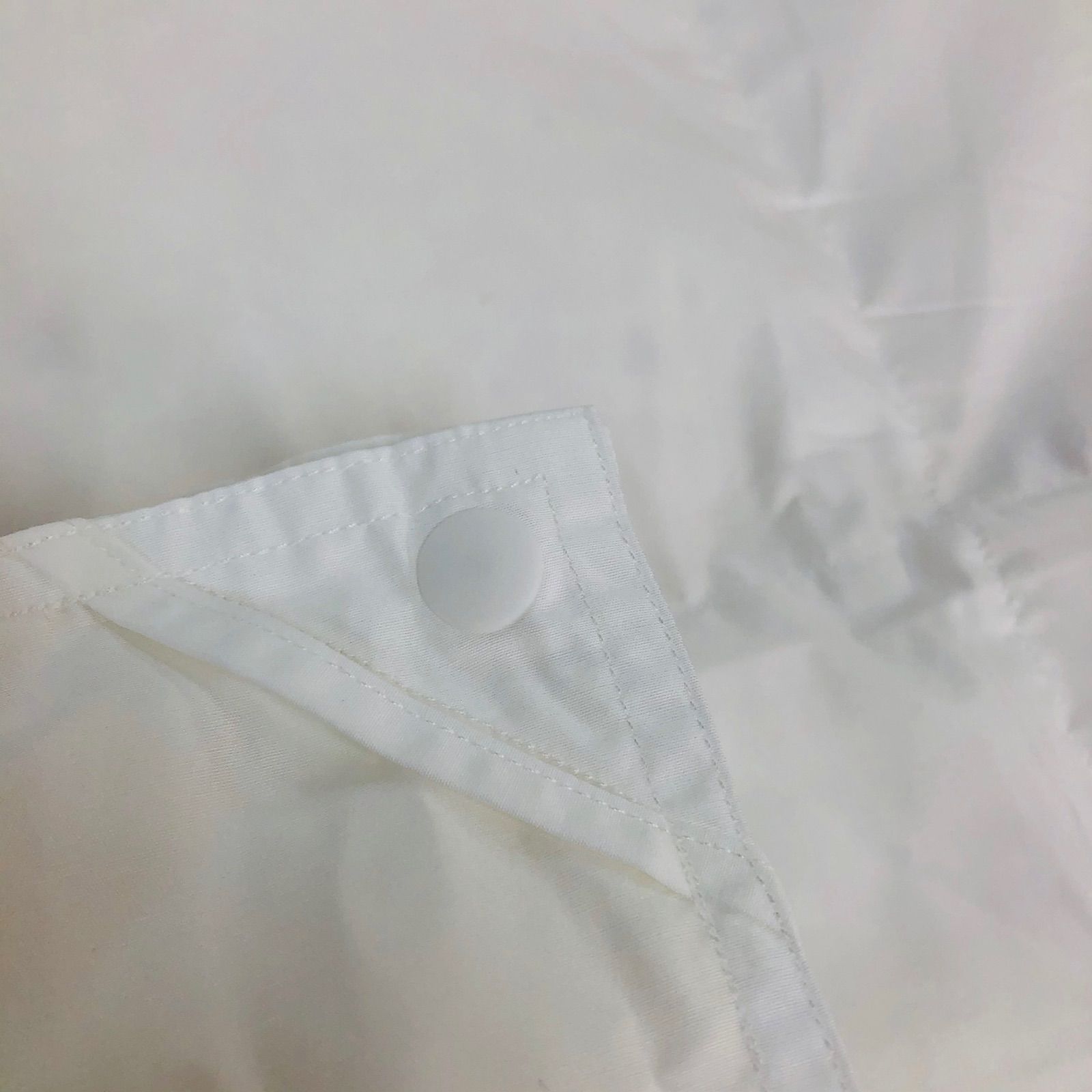 2枚合わせ 羽毛布団 セミダブル エクセルゴールド 白色 日本製 170×210