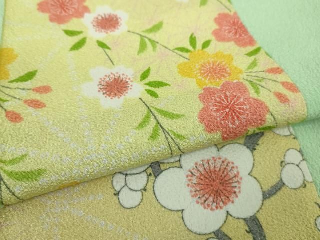 平和屋本店■極上　洗える最高級着物　＜英＞はなぶさ謹製　小紋　花間道　逸品　DZAB0856kh5 平和屋本店□極上 洗える最高級着物 ＜英＞はなぶさ謹製 小紋 花間道