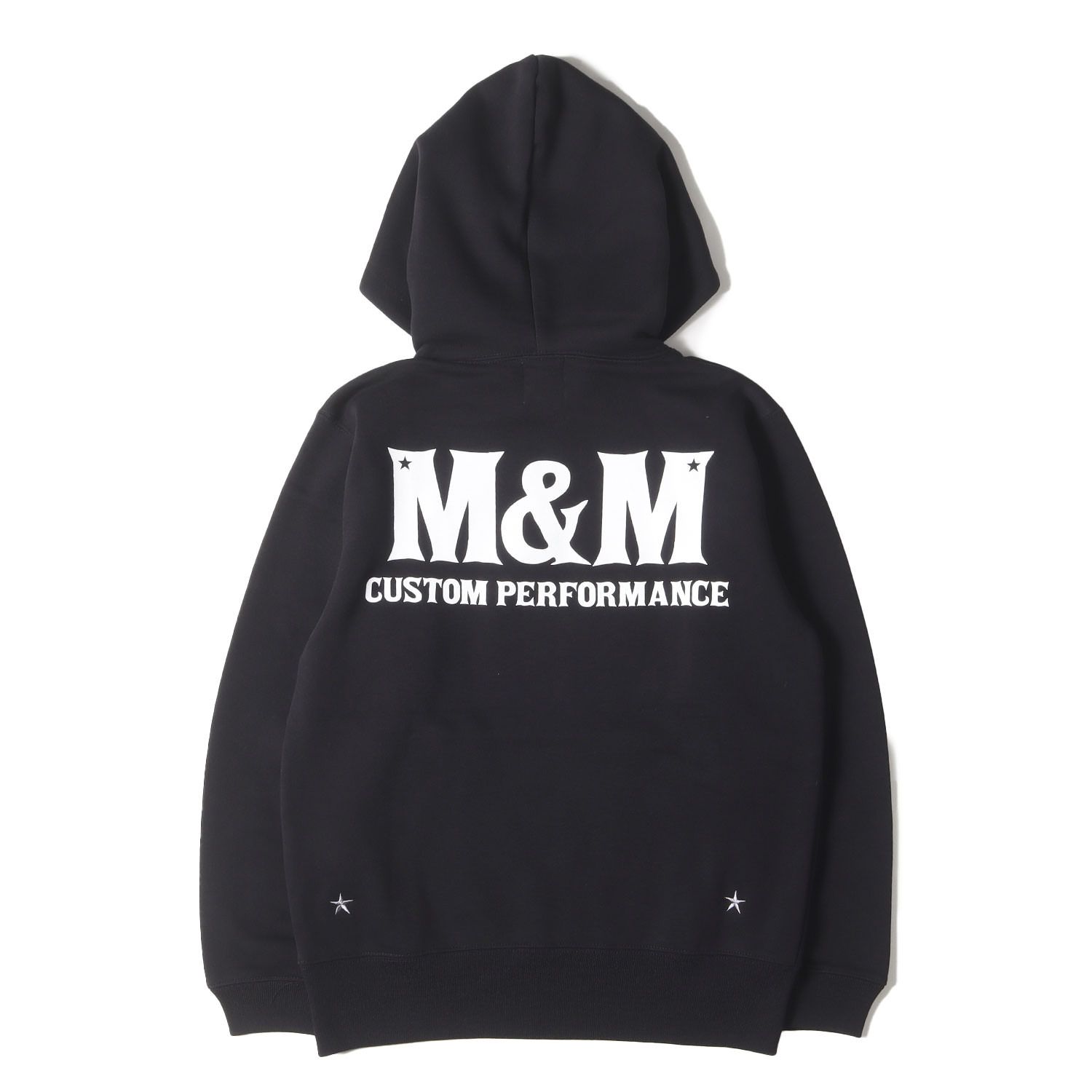 新品】M&M エムアンドエム パーカー ブラック 黒 サイズ:S