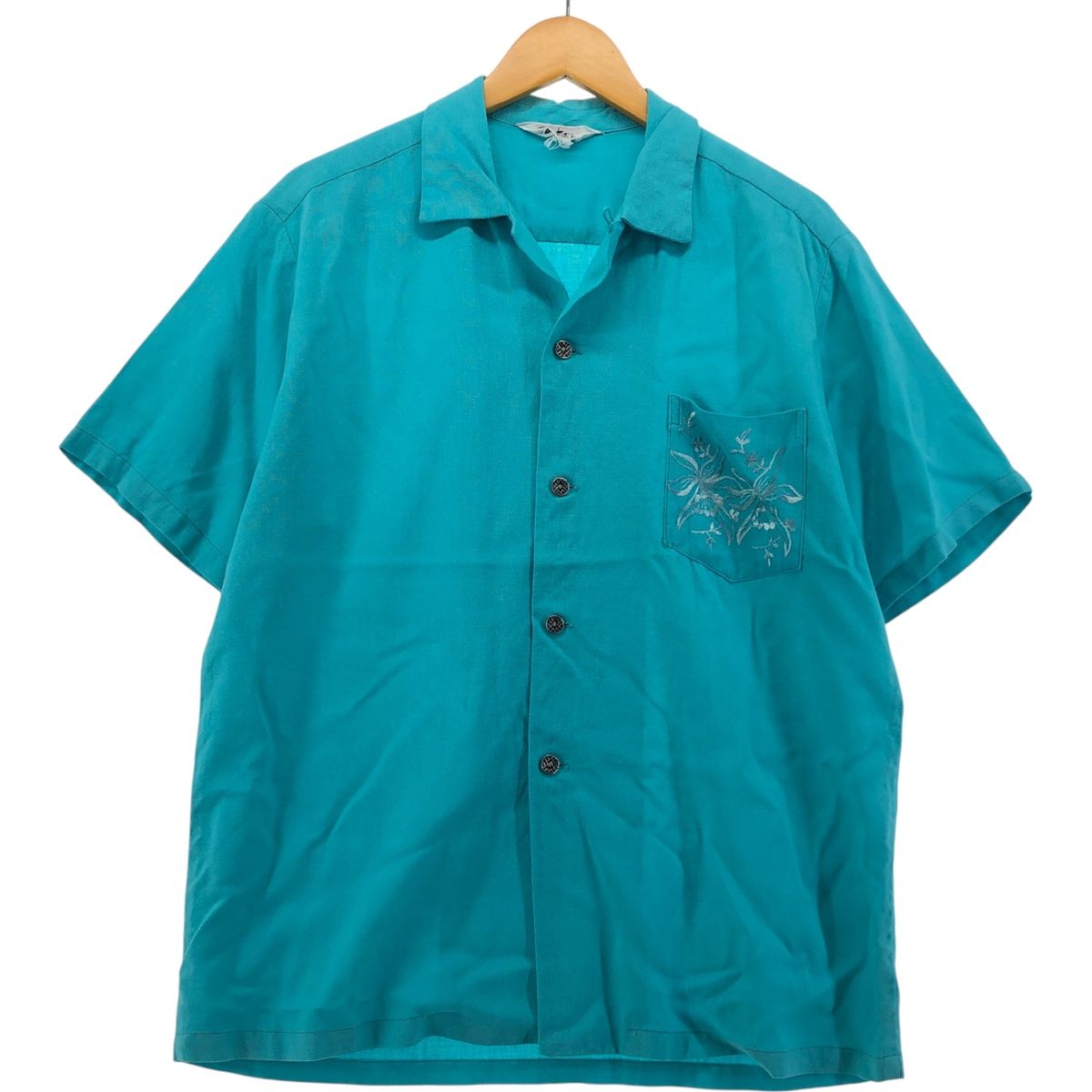 古着 Reef オープンカラー ハワイアンアロハシャツ ボックスシャツ ハワイ製 メンズL相当 ヴィンテージ/eaa548637