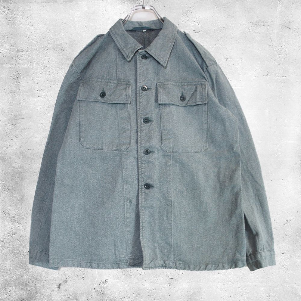80's スイス軍 ヴィンテージ デニム ワークジャケット SWISS ARMY DENIM WORK JACKET