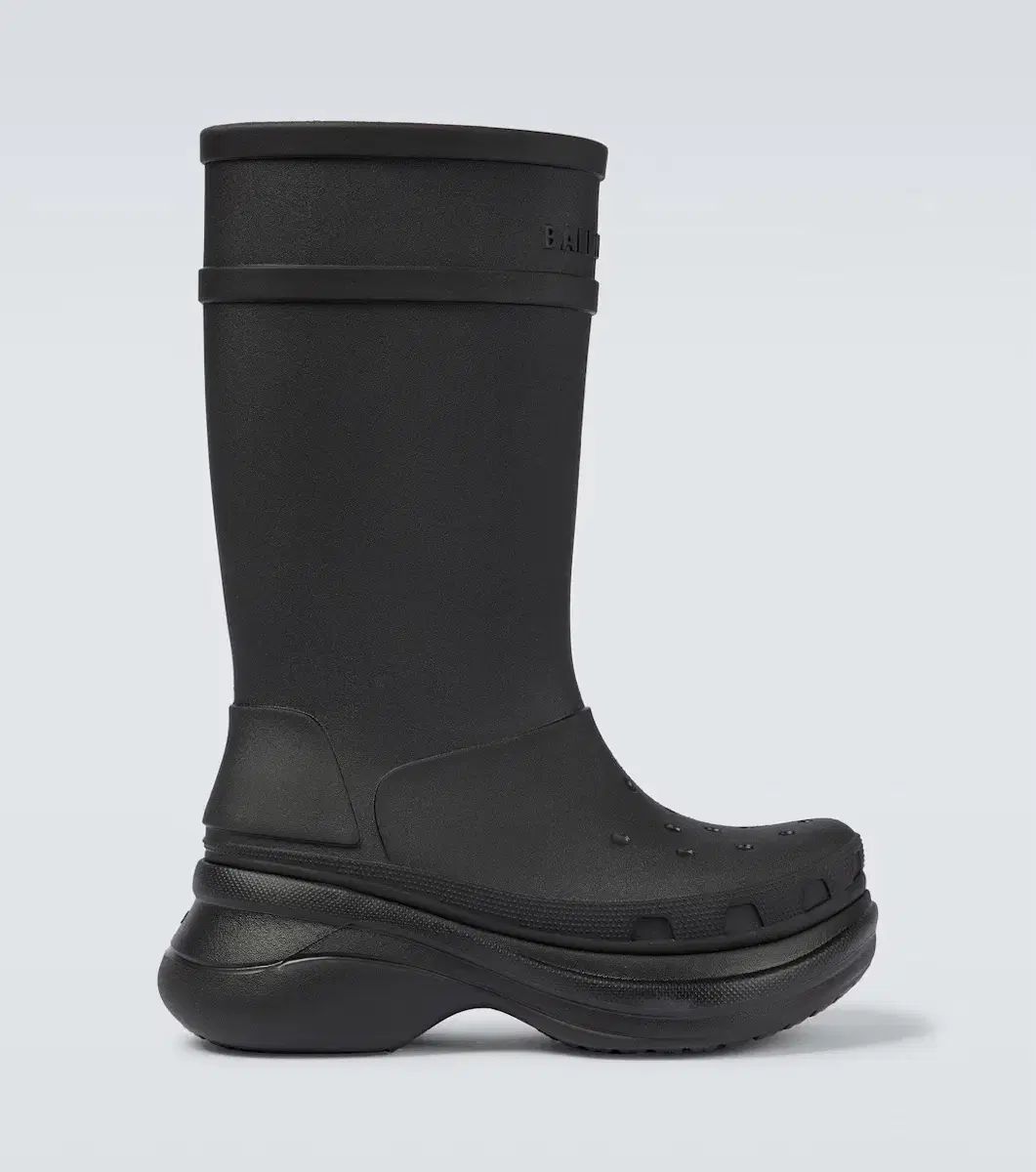 40 BALENCIAGA バレンシアガ crocs クロックス ラバー ブーツ 黒