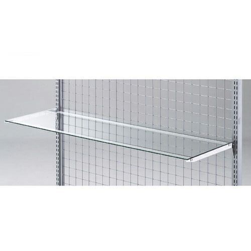 ガラス棚セットW120cm インハングタイプ ガラス8mm厚 D15cm 61-36-6-1 