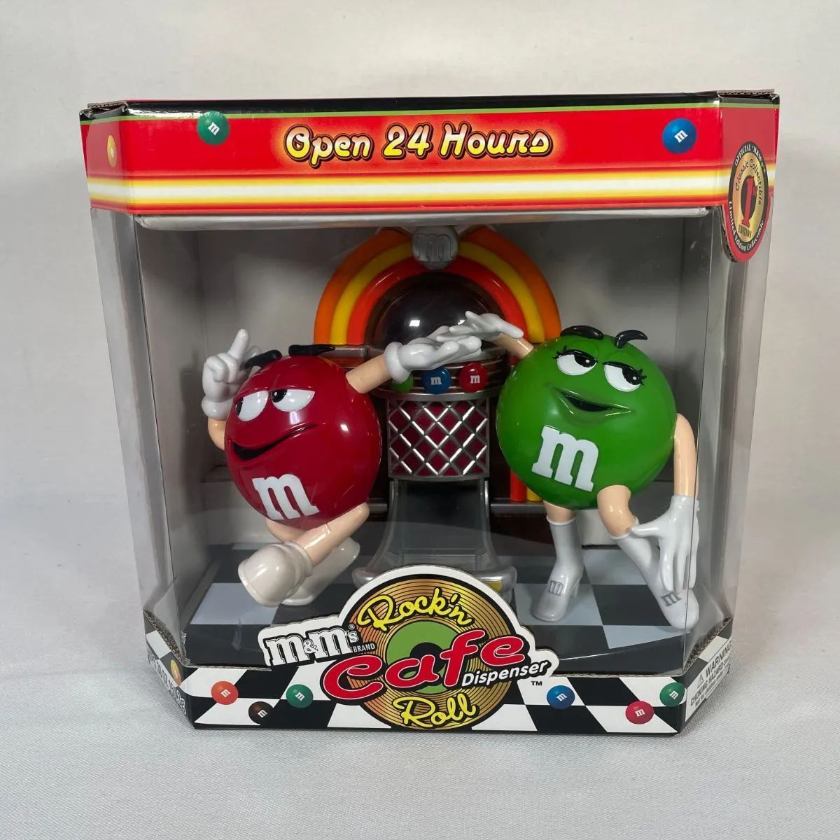 M&M's エムアンドエムズ Rock'n Roll Cafe ディスペンサー M&M Rock'n Roll Cafe Dispenser Jukebox w/ Red and Green M&Ms