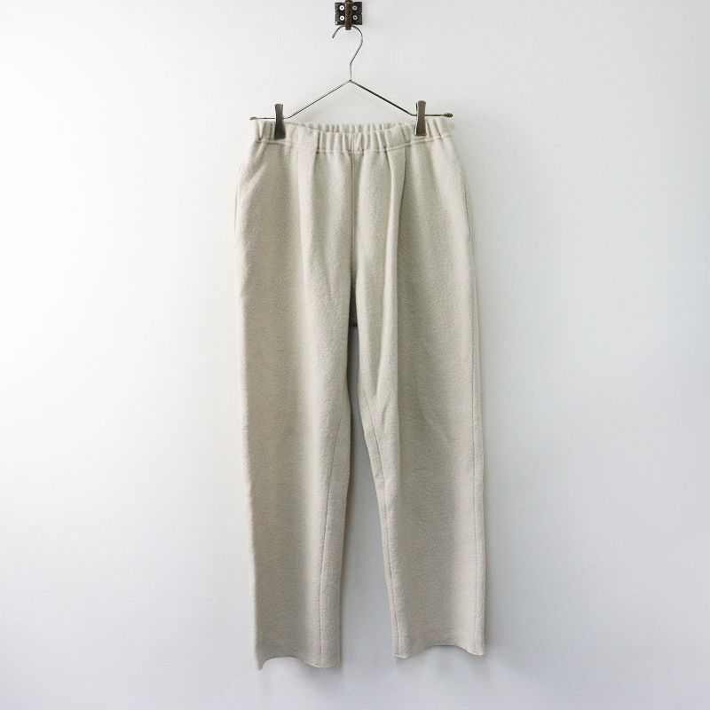 エヴァムエヴァ evam eva press wool pants プレスウールパンツ 2 アイボリー┃圧縮 縮絨 秋冬 ボトムス 2400014634327