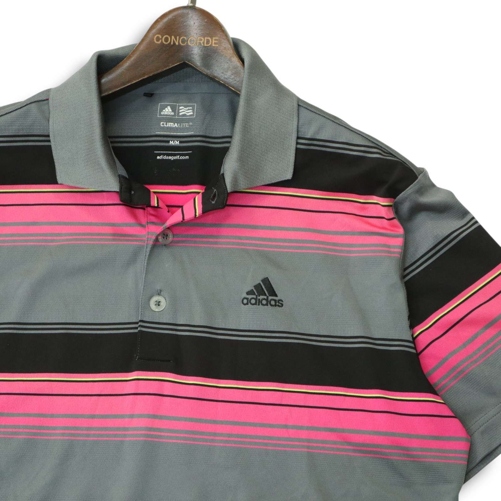 adidas アディダス CLIMALITE ポロシャツ ボーダー 半袖 L 国内
