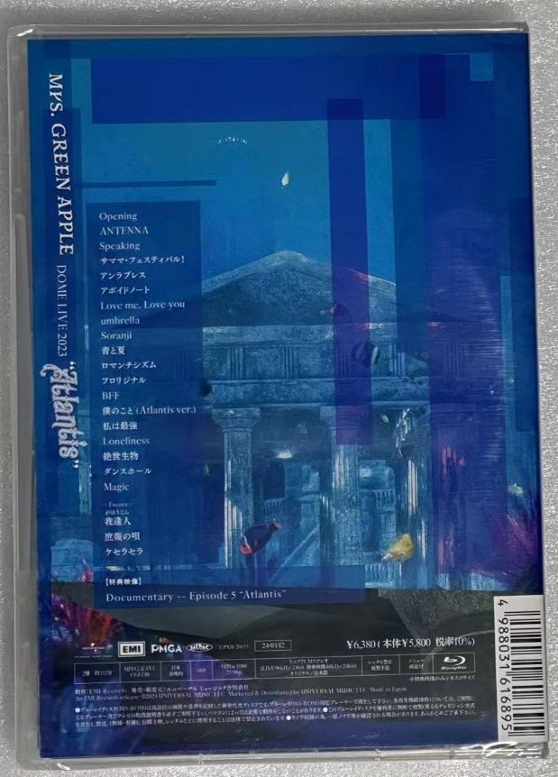 国内正規品新品未開封】Mrs. GREEN APPLE DOME LIVE 2023