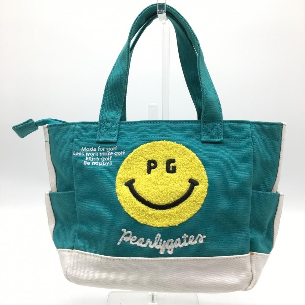 良品 パーリーゲイツ ワッペン スマイル ゴルフ カートバッグ チャーム