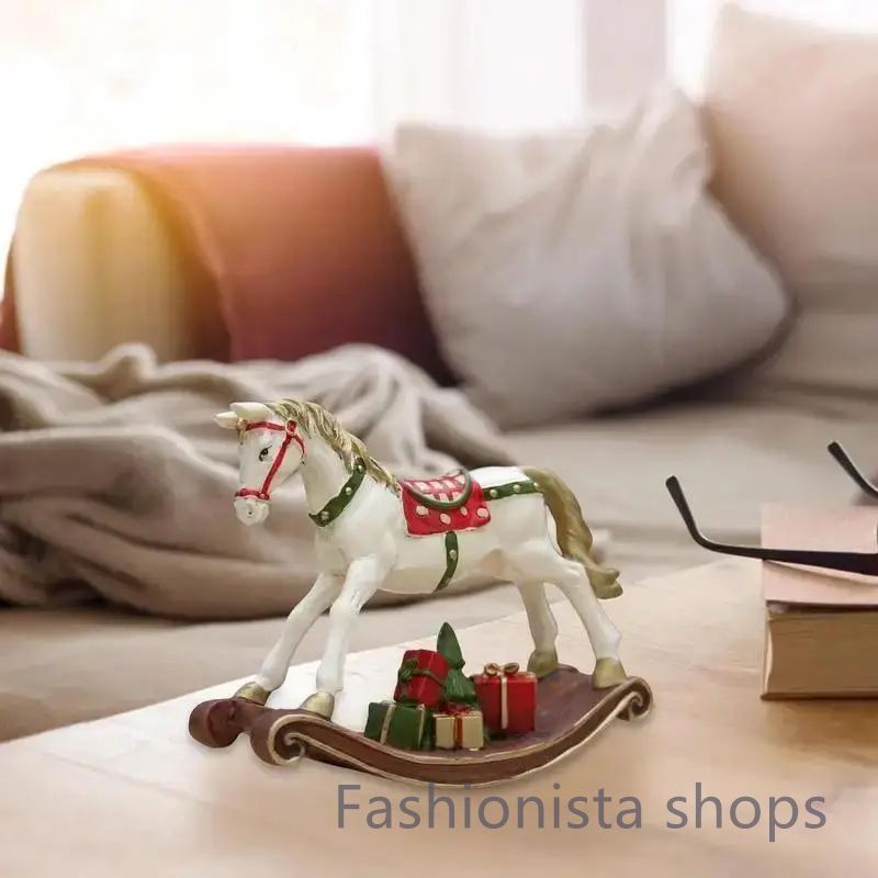 新品未使用】ロッキングホースレジンオーナメントクリスマス