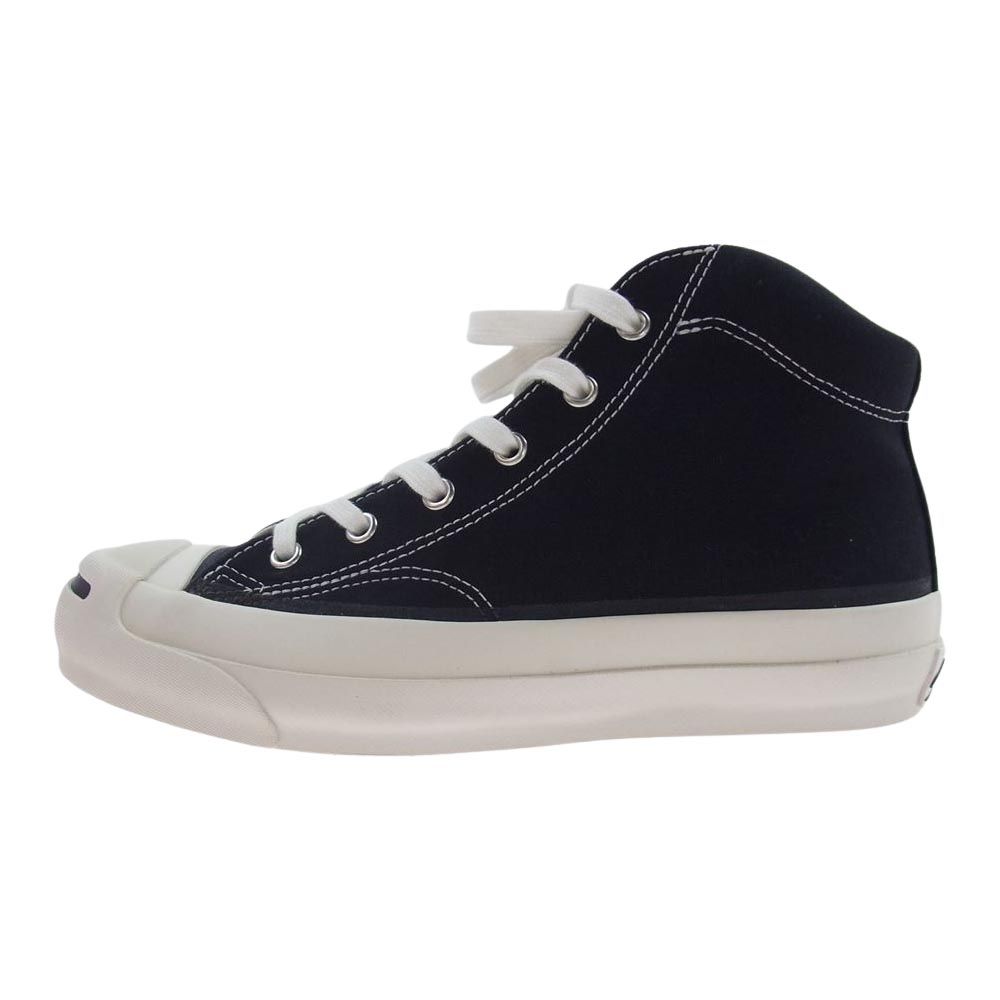 CONVERSE コンバース スニーカー 1AD673 ADDICT アディクト JACK PURCELL CANVAS MID ジャックパーセル キャンバス ミッドカット スニーカー ホワイト系 ブラック系 24cm