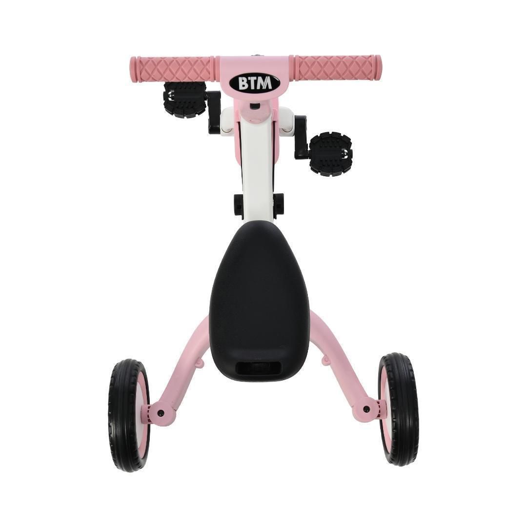 三輪車足けりバイク一台4役ベビーカー かじと 子供用三輪車子供自転車