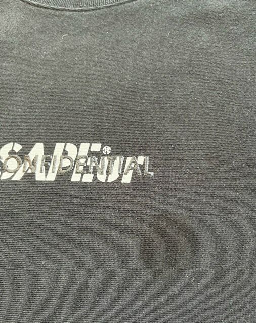 SAPEur（サプール）JUST IMAGINE THE FUTURE クルーネック スウェット