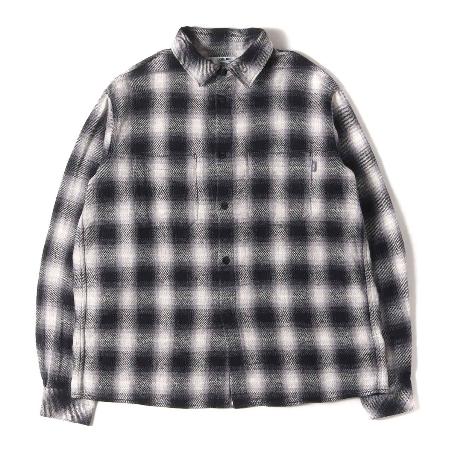 CHALLENGER オンブレシャツ 美品CHALLENGER CHECKWORK SHIRT'オンブレ ネルシャツ CHALLENGER