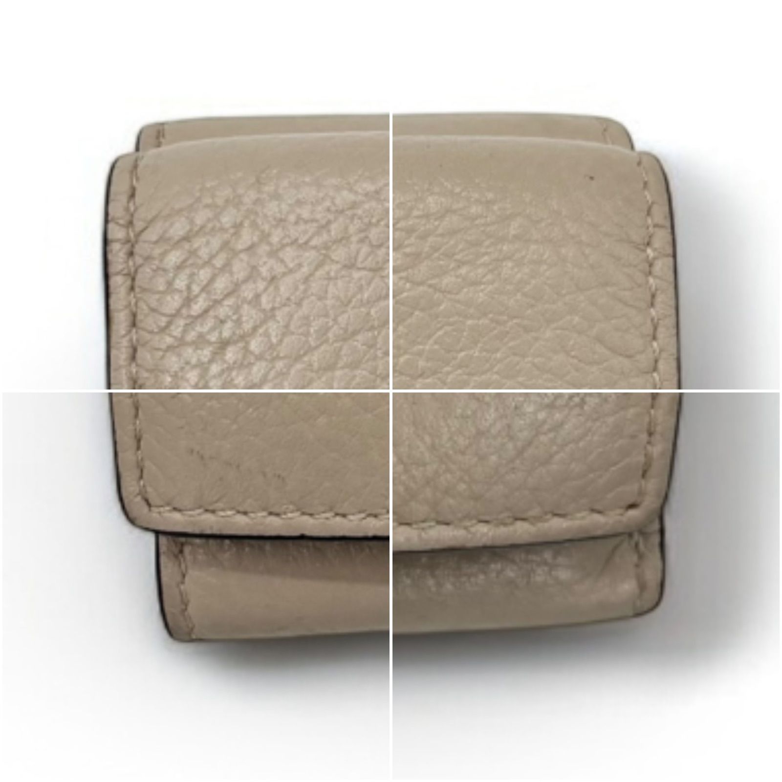 LOEWE 三つ折り財布 ベージュ LOEWE ロエベ 財布 レディース ブランド 三つ折り財布 レザー