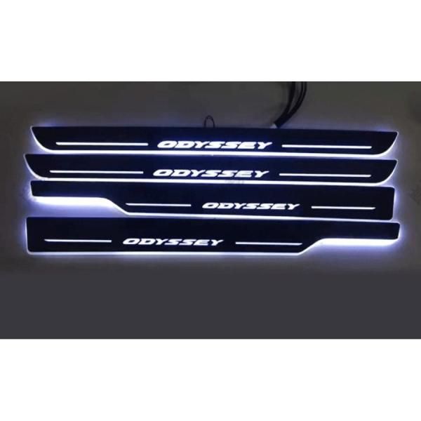 LED サイドスカッフプレート ホンダ オデッセイ HONDA ODYSSEY RC1 RC2 RC4 ステップガード シーケンシャル 発光 三色