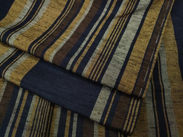 平和屋着物●上質な紬 縞 正絹 CAAZ2617ut