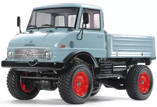 ラジコン 1 10 メルセデス ベンツ ウニモグ 406塗装済みブルーグレイボディ CC-02シャーシ 組み立てキット RC特別企画 47465