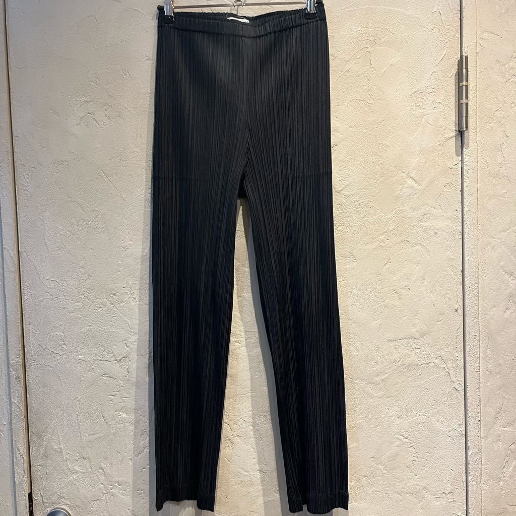 PLEATS PLEASE ISSEY MIYAKE プリーツプリーズ イッセイミヤケ Pleats Pants プリーツパンツ PP01-JF421 ブラック size 3 代官山A05