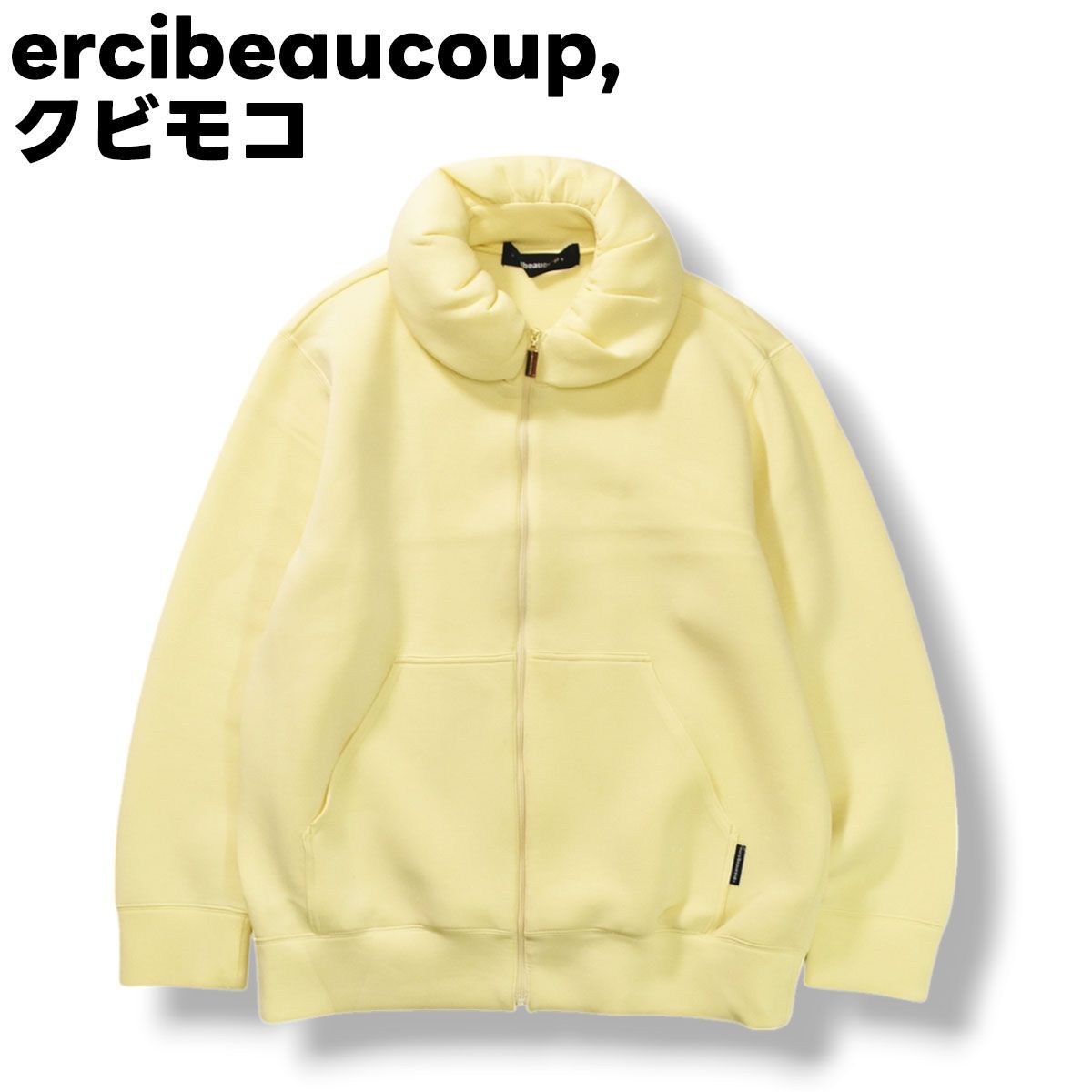 美品】 【定番】 メルシーボークー mercibeaucoup, クビモコ ジップ 