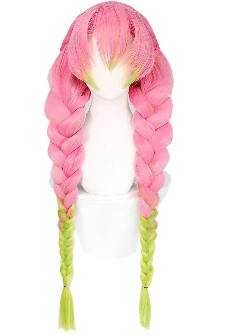 【数量限定】コスプレウィッグ 恋柱 甘露寺蜜璃 カンロジミツリ ネット付き 耐熱 ウィッグ かつら wig