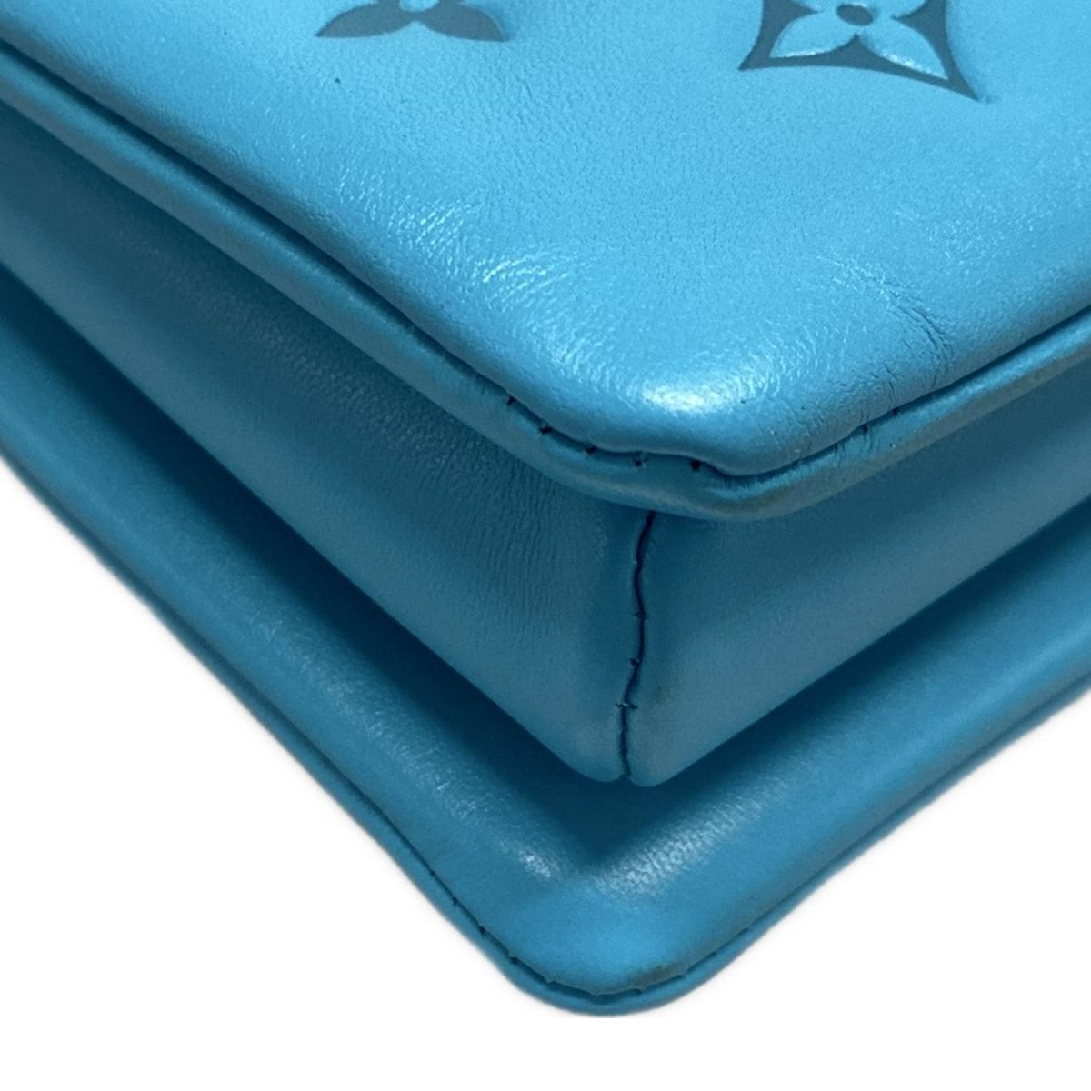 LOUIS VUITTON ルイヴィトン ショルダーバッグ クッサン クッサンPM M20769 ターコイズ レザー DECORATOM_COM_BR