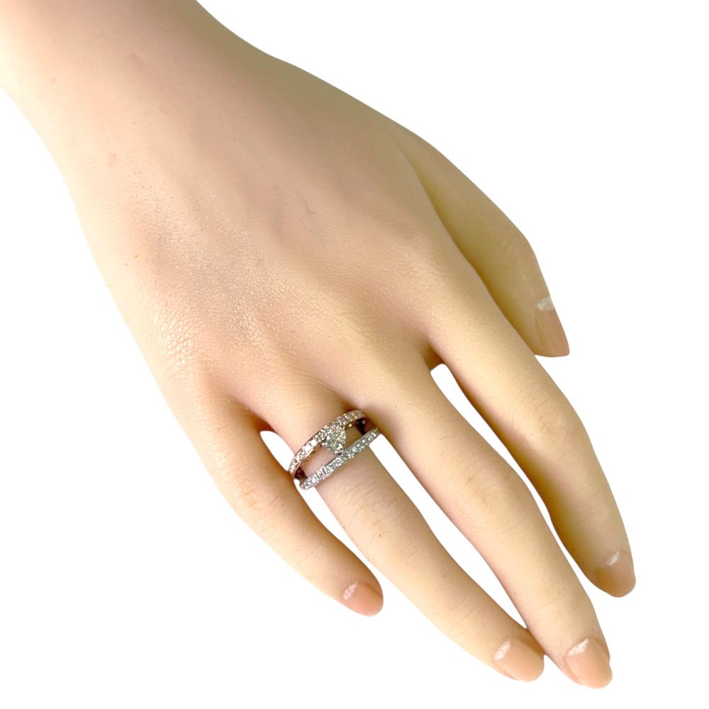 リング 指輪 11.5号 18金 K18ホワイトゴールド ダイヤモンド レディース