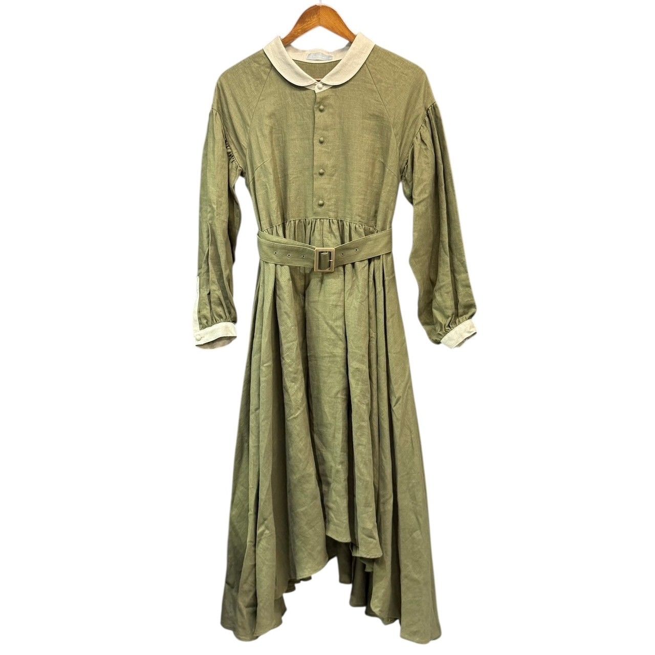 ha za ma ハザマ 経年真価のワンピース S カーキ 14843 - メルカリ