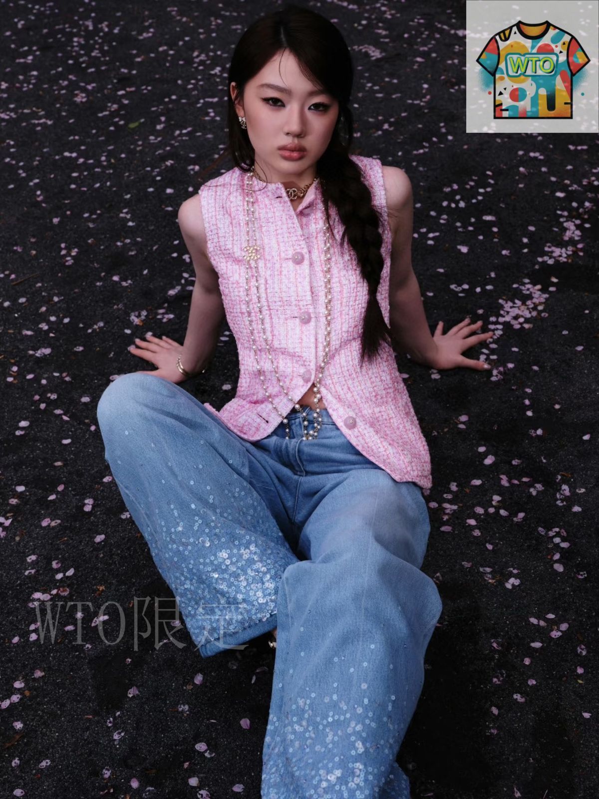 【最新作♡2025SS】CHANEL ジーンズ スパンコールで華やか 2025年SS 最新作♪】CHANEL スパンコール デニム