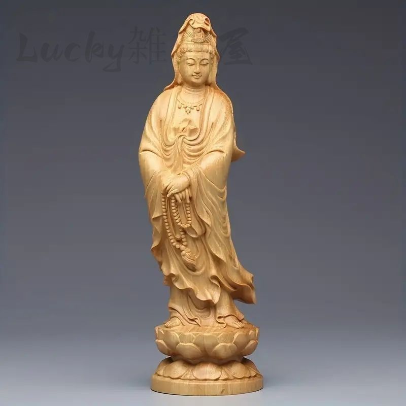 超絶技巧　観音像 約31cm 職人技　彫刻　ハンドメイド 仏像】TanaCOCORO[掌] 千手観音～慶派～ | 仏像フィギュア,ミニ