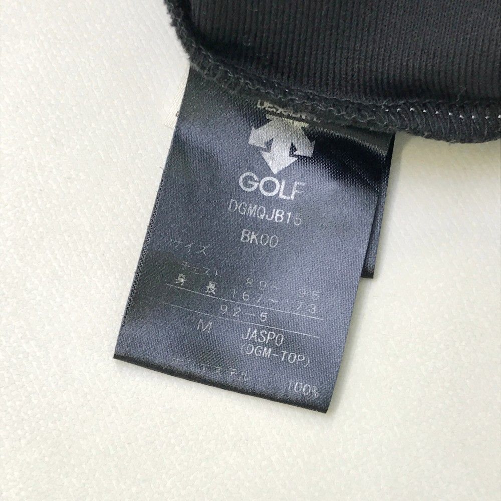 サイズ：M DESCENTE GOLF デサントゴルフ 長袖ポロシャツ